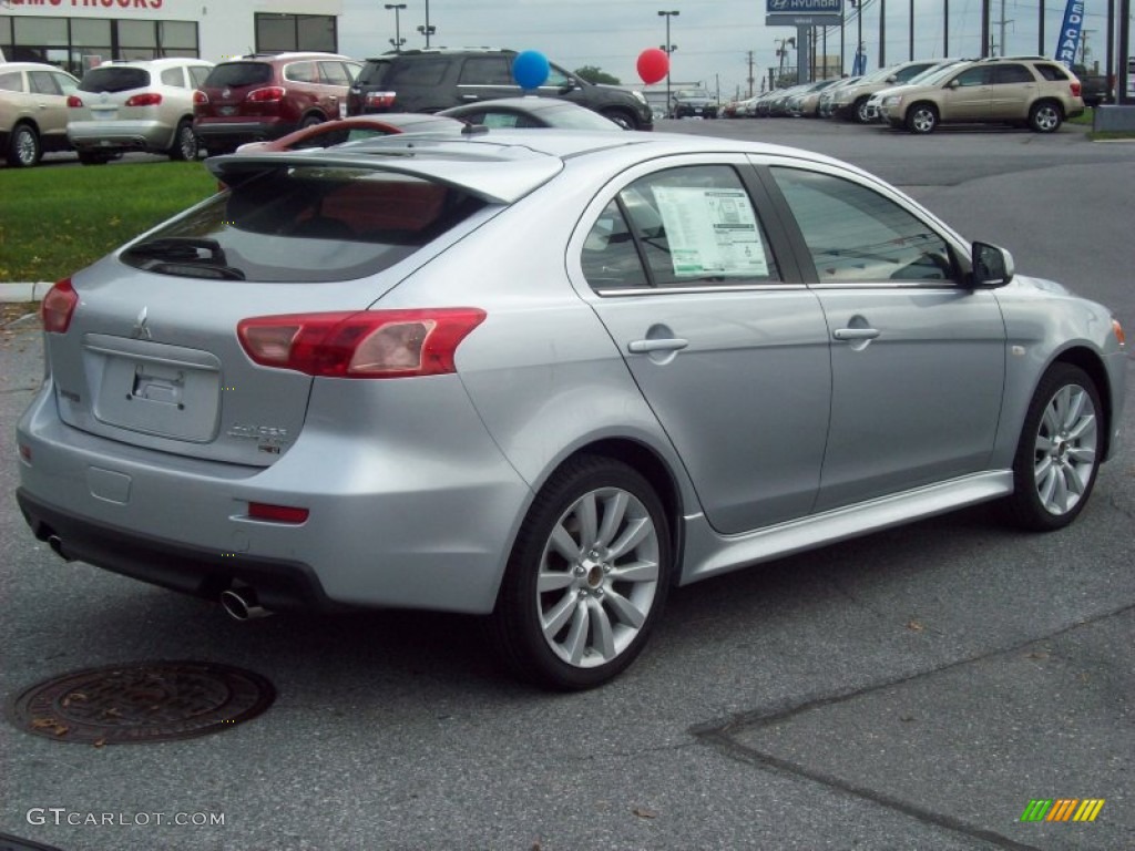 Apex Silver Metallic 2011 Mitsubishi Lancer Sportback RALLIART AWD Exterior Photo #54528908