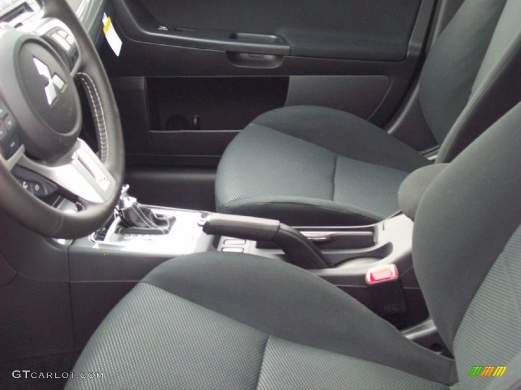 Black Interior 2011 Mitsubishi Lancer Sportback RALLIART AWD Photo #54528971
