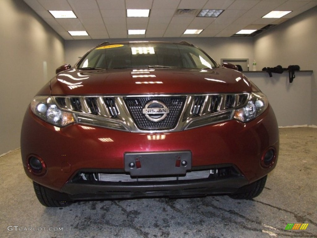 2009 Murano S AWD - Merlot Metallic / Black photo #2