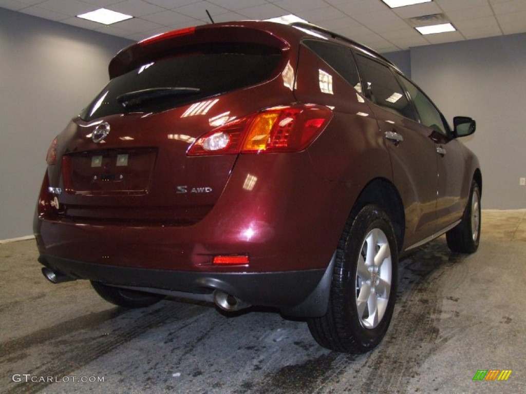 2009 Murano S AWD - Merlot Metallic / Black photo #8