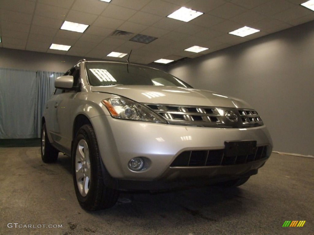 2004 Murano SL - Sheer Silver Metallic / Cafe Latte photo #1