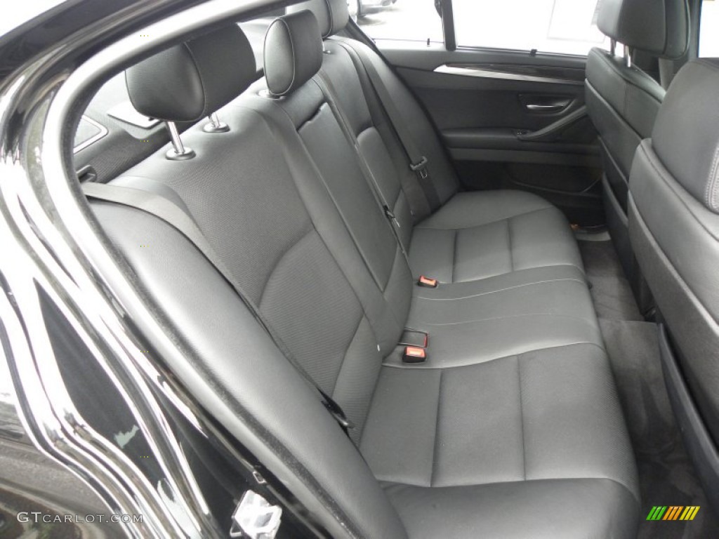 Black Interior 2011 BMW 5 Series 550i Sedan Photo #54531329
