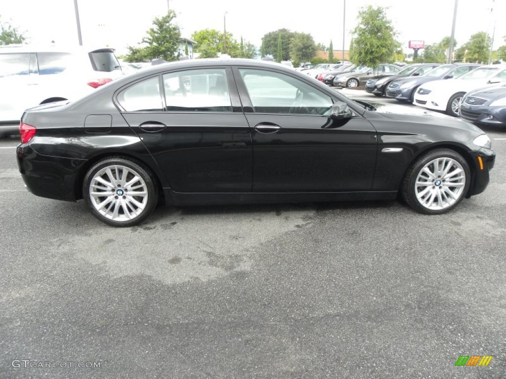 2011 5 Series 550i Sedan - Jet Black / Black photo #12
