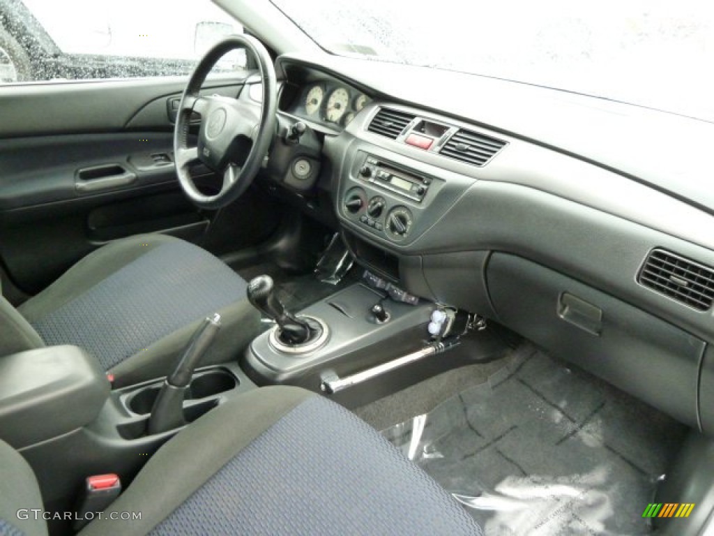 2003 Mitsubishi Lancer OZ Rally Black Dashboard Photo #54531506