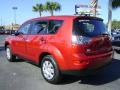 2008 Rally Red Metallic Mitsubishi Outlander ES  photo #3