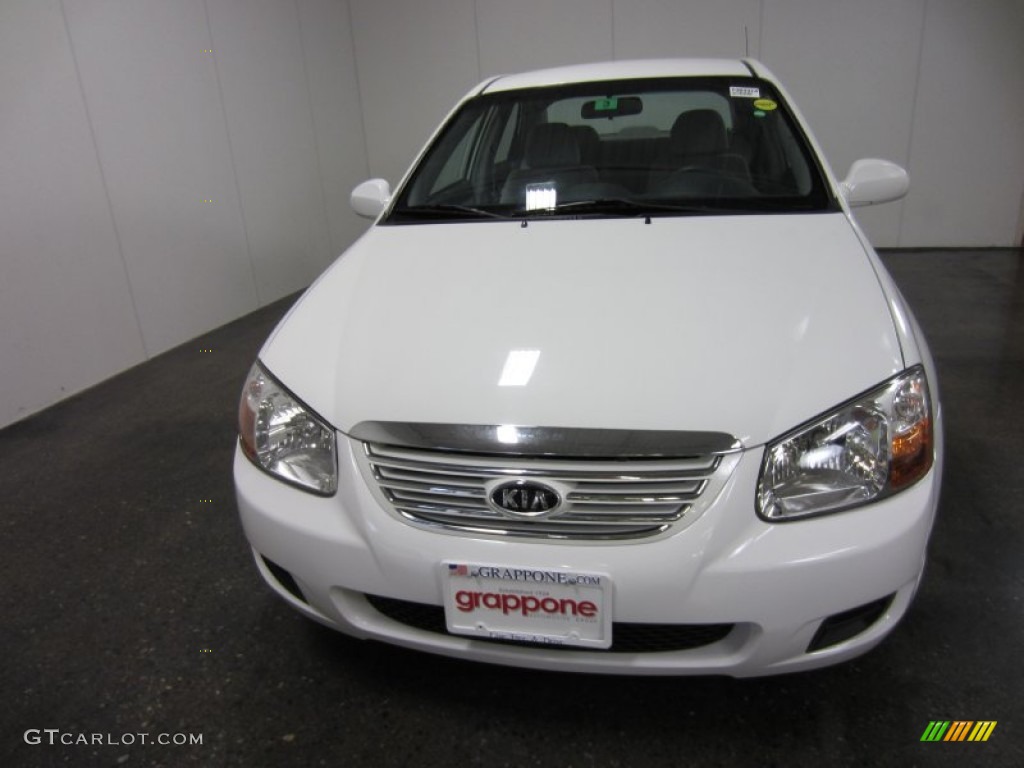 2007 Spectra EX Sedan - White / Gray photo #2