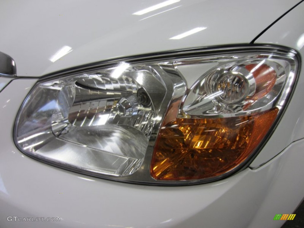 2007 Spectra EX Sedan - White / Gray photo #4