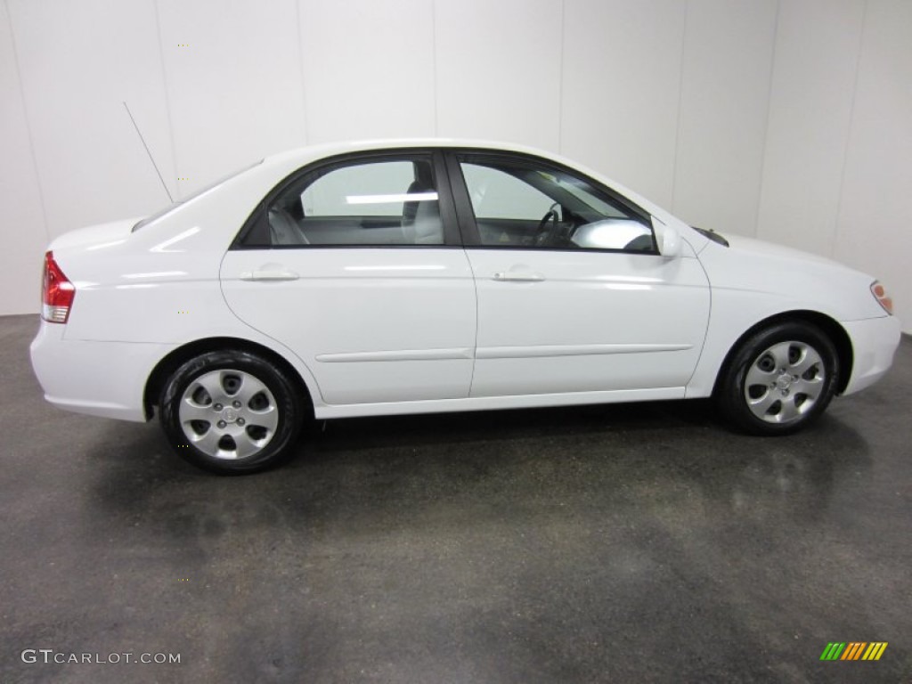 2007 Spectra EX Sedan - White / Gray photo #11