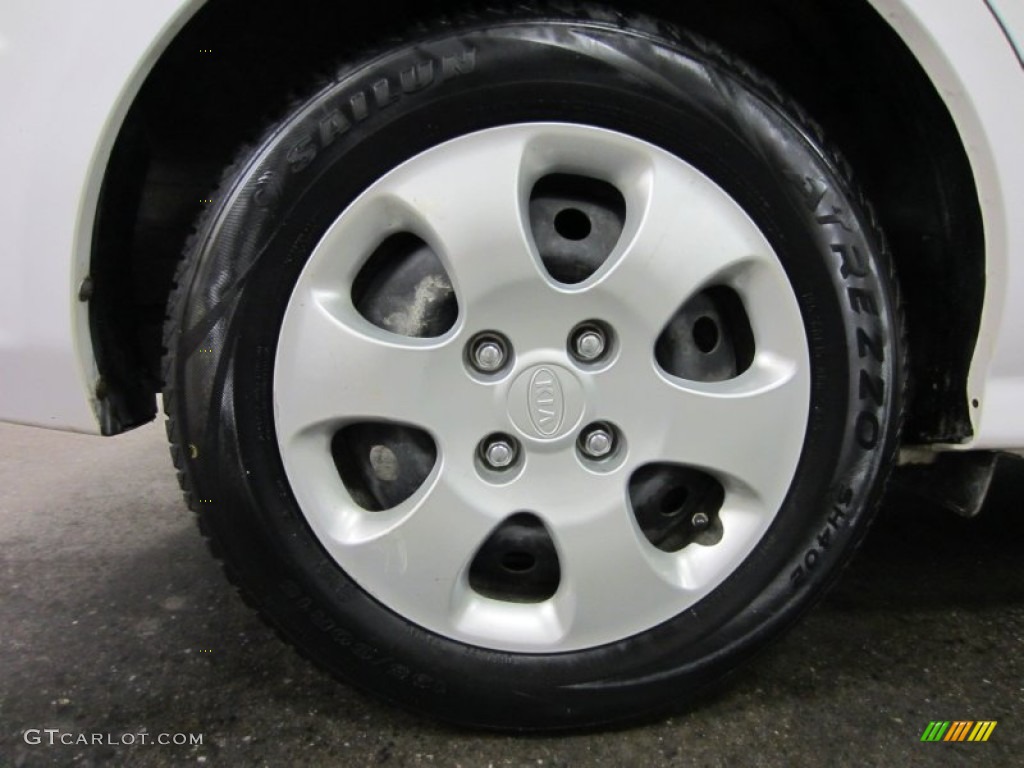 2007 Spectra EX Sedan - White / Gray photo #15
