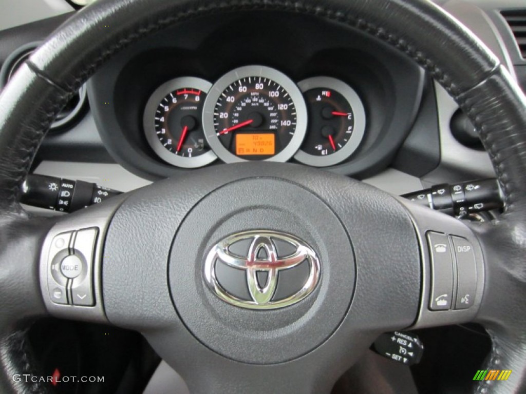 2009 Toyota RAV4 Limited V6 4WD Ash Gray Steering Wheel Photo #54534314