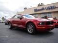 2005 Redfire Metallic Ford Mustang V6 Premium Convertible  photo #2