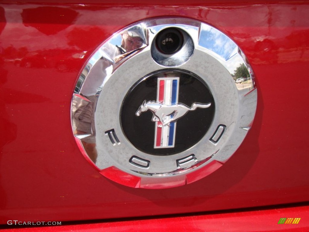 2005 Mustang V6 Premium Convertible - Redfire Metallic / Medium Parchment photo #31