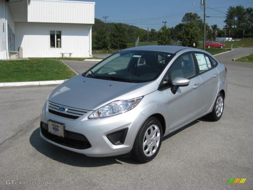 Ingot Silver Metallic 2012 Ford Fiesta S Sedan Exterior Photo #54535435