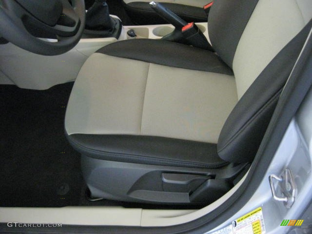Light Stone/Charcoal Black Interior 2012 Ford Fiesta S Sedan Photo #54535516