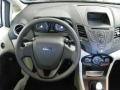 Light Stone/Charcoal Black 2012 Ford Fiesta S Sedan Steering Wheel