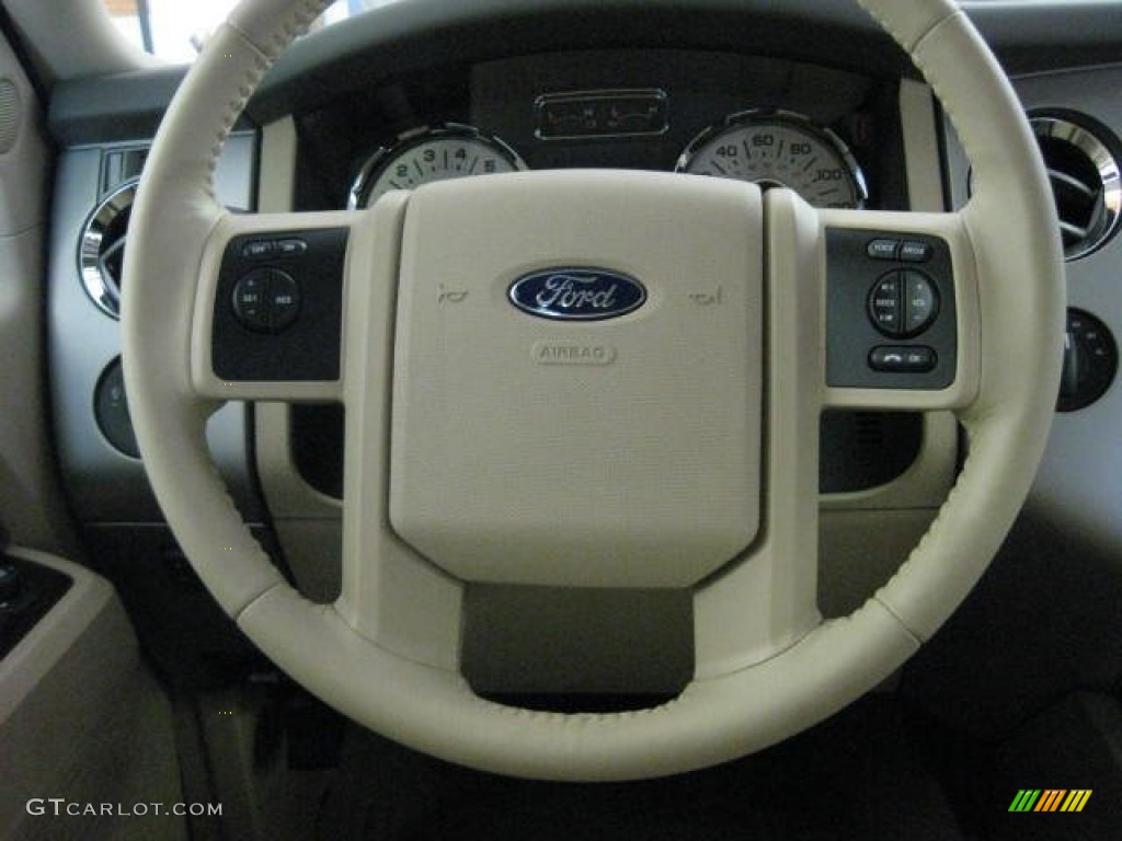 2012 Ford Expedition XLT 4x4 Camel Steering Wheel Photo #54535879