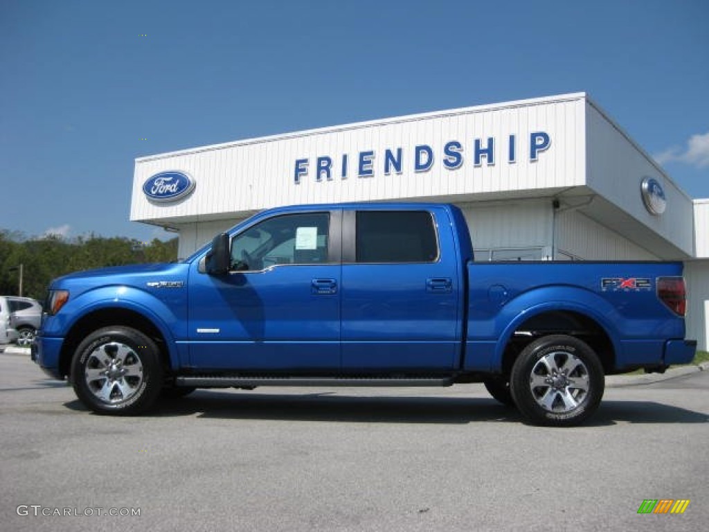 2011 F150 FX2 SuperCrew - Blue Flame Metallic / Black photo #1