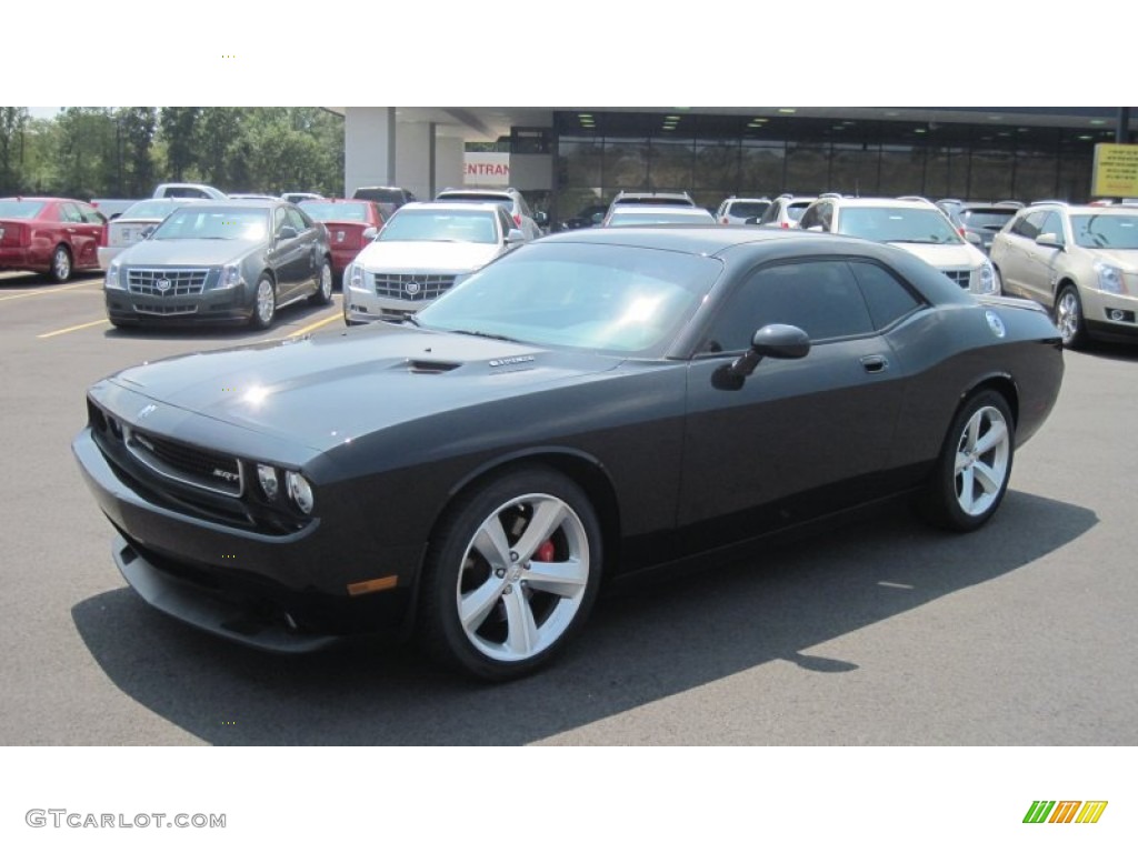 2009 Challenger SRT8 - Brilliant Black Crystal Pearl Coat / Dark Slate Gray photo #1