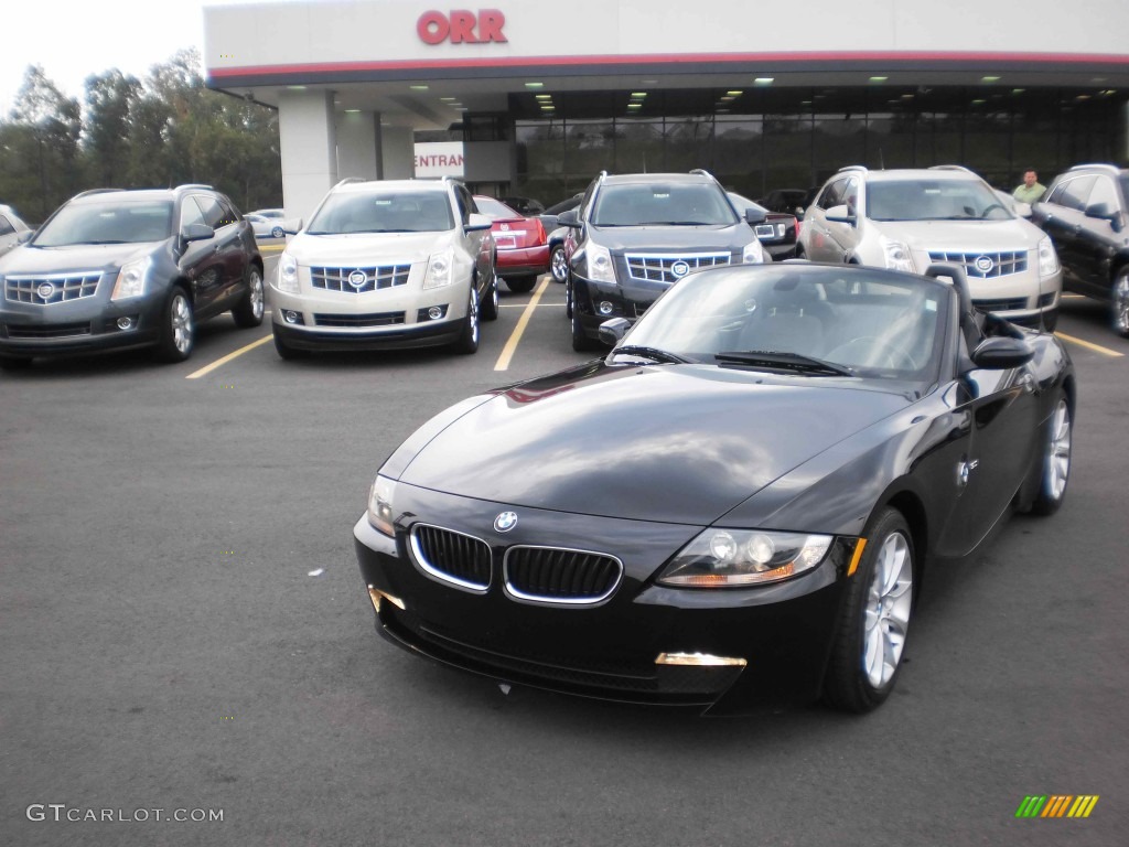 2006 Z4 3.0i Roadster - Jet Black / Black photo #1
