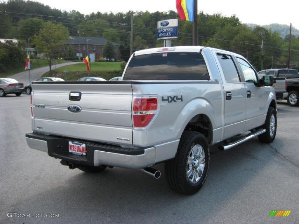 2011 F150 XLT SuperCrew 4x4 - Ingot Silver Metallic / Steel Gray photo #6