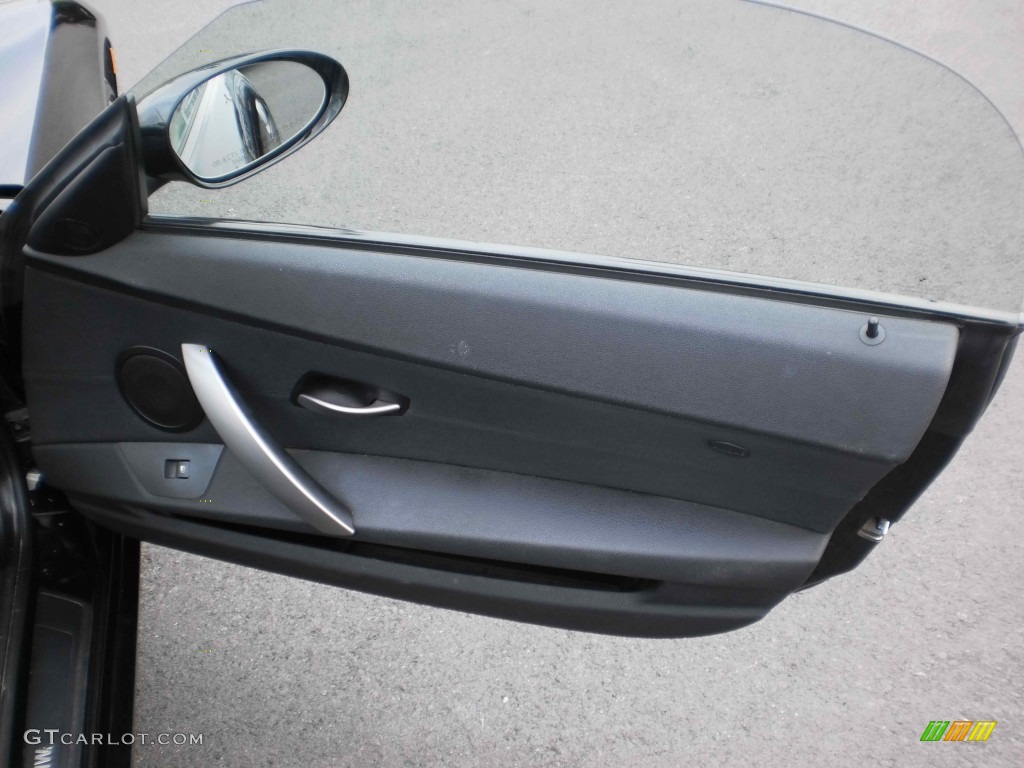 2006 BMW Z4 3.0i Roadster Black Door Panel Photo #54537477