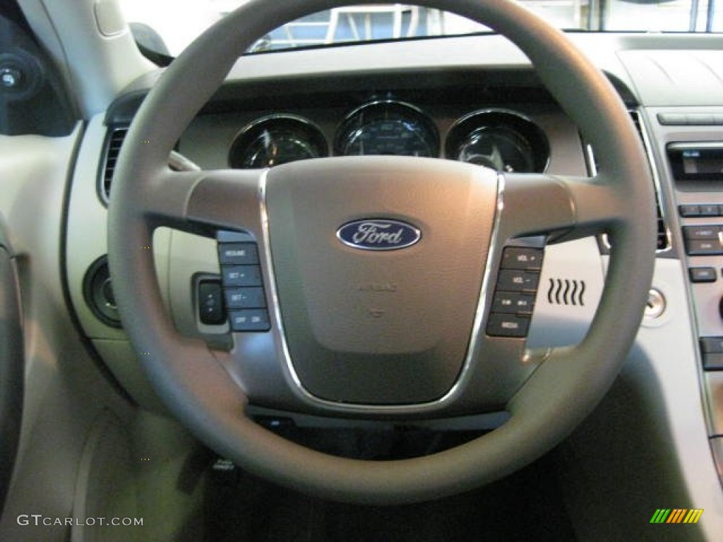 2012 Ford Taurus SE Light Stone Steering Wheel Photo #54537685