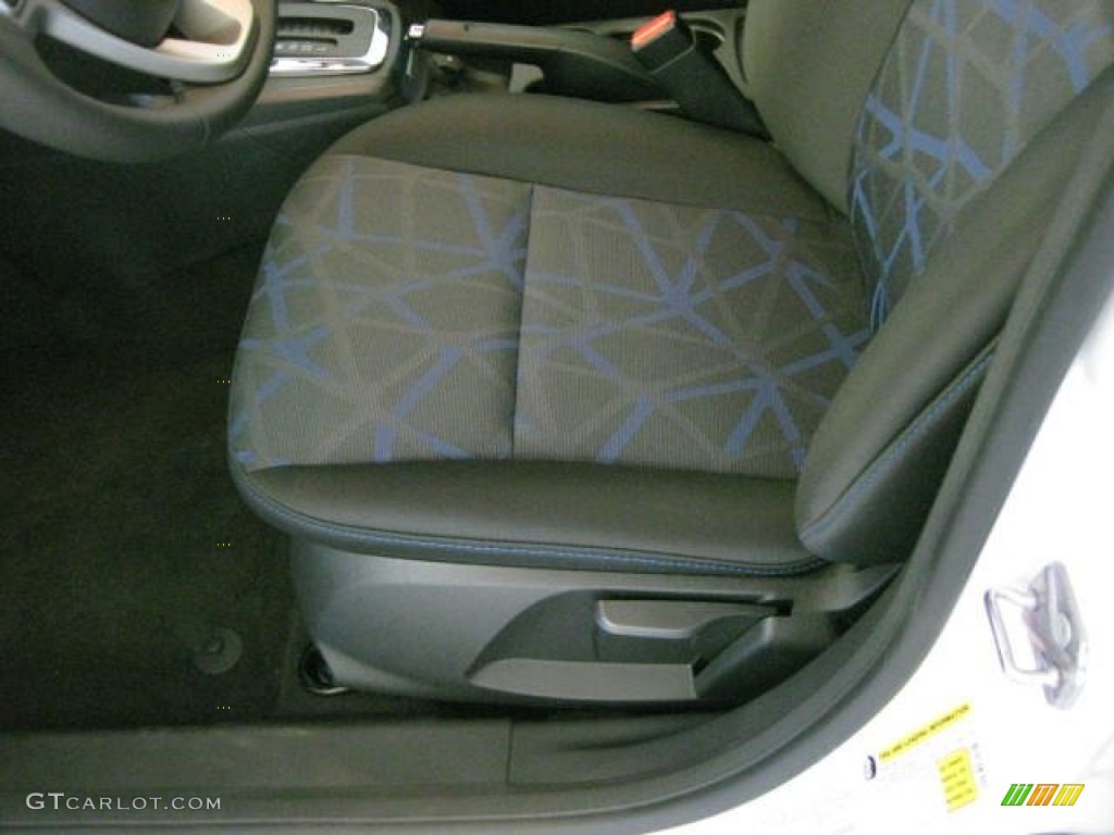 Charcoal Black/Blue Interior 2012 Ford Fiesta SES Hatchback Photo #54537751