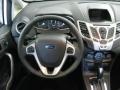 Charcoal Black/Blue 2012 Ford Fiesta SES Hatchback Dashboard