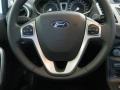 2012 Ford Fiesta Charcoal Black/Blue Interior Steering Wheel Photo