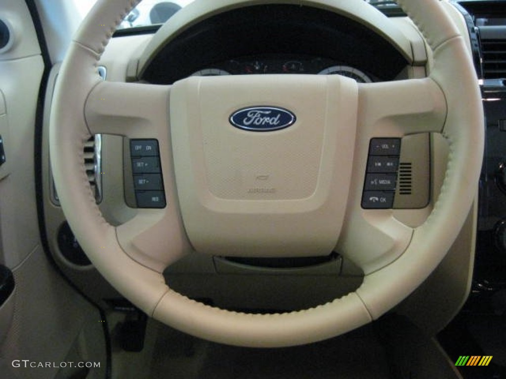 2012 Ford Escape Limited V6 4WD Camel Steering Wheel Photo #54538105