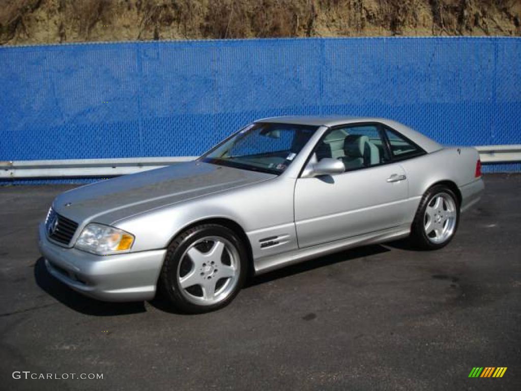 2000 SL 500 Roadster - Brilliant Silver Metallic / Ash photo #1