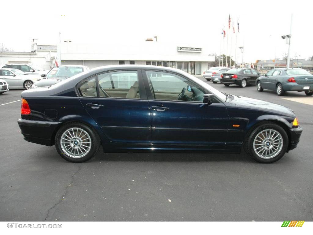 2000 3 Series 323i Sedan - Orient Blue Metallic / Sand photo #6