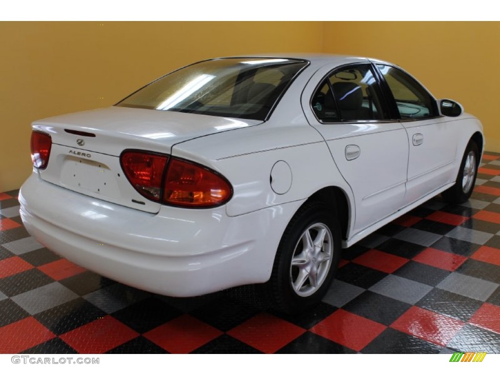 2000 Alero GL Sedan - Arctic White / Neutral photo #4