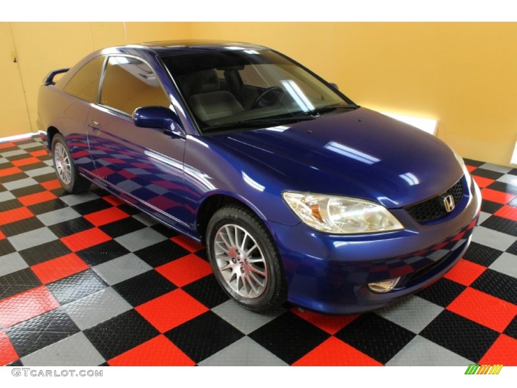 2005 Civic EX Coupe - Fiji Blue Pearl / Ivory photo #1