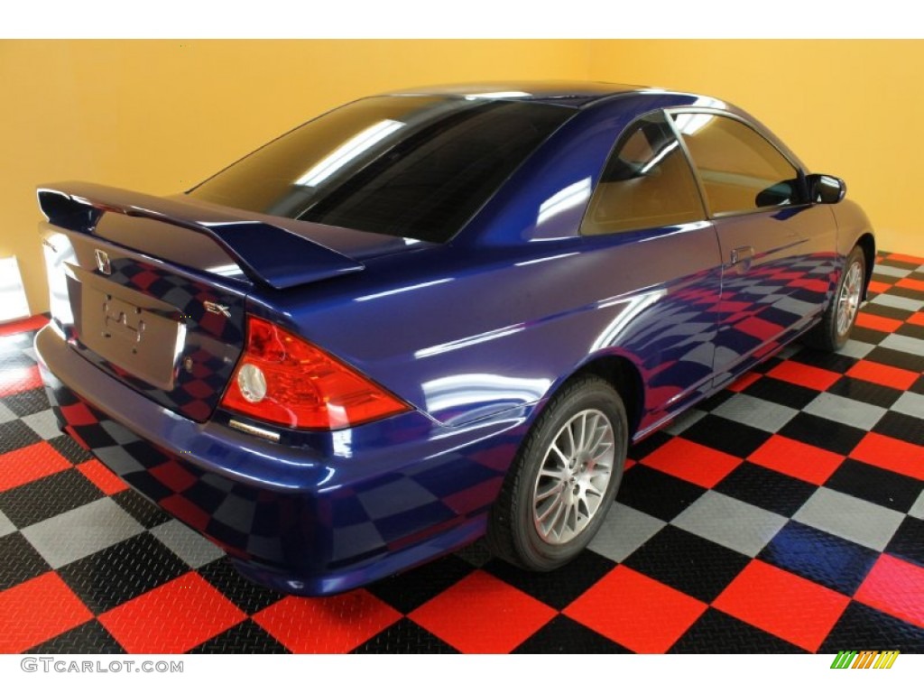 2005 Civic EX Coupe - Fiji Blue Pearl / Ivory photo #4