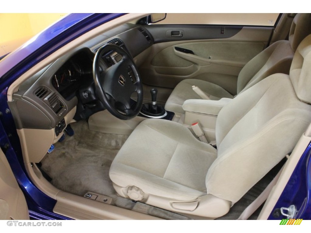 Ivory Interior 2005 Honda Civic EX Coupe Photo #54542070