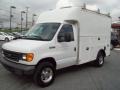 Oxford White - E Series Cutaway E350 Commercial Utility Truck Photo No. 1