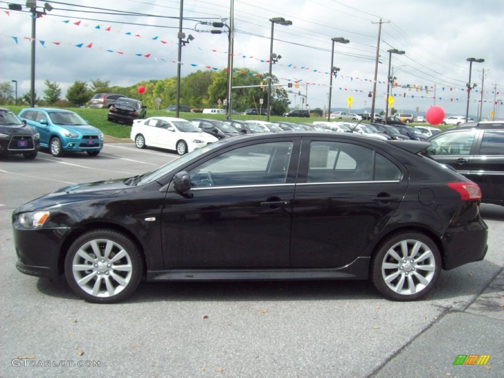 Tarmac Black Pearl 2011 Mitsubishi Lancer Sportback RALLIART AWD Exterior Photo #54542703