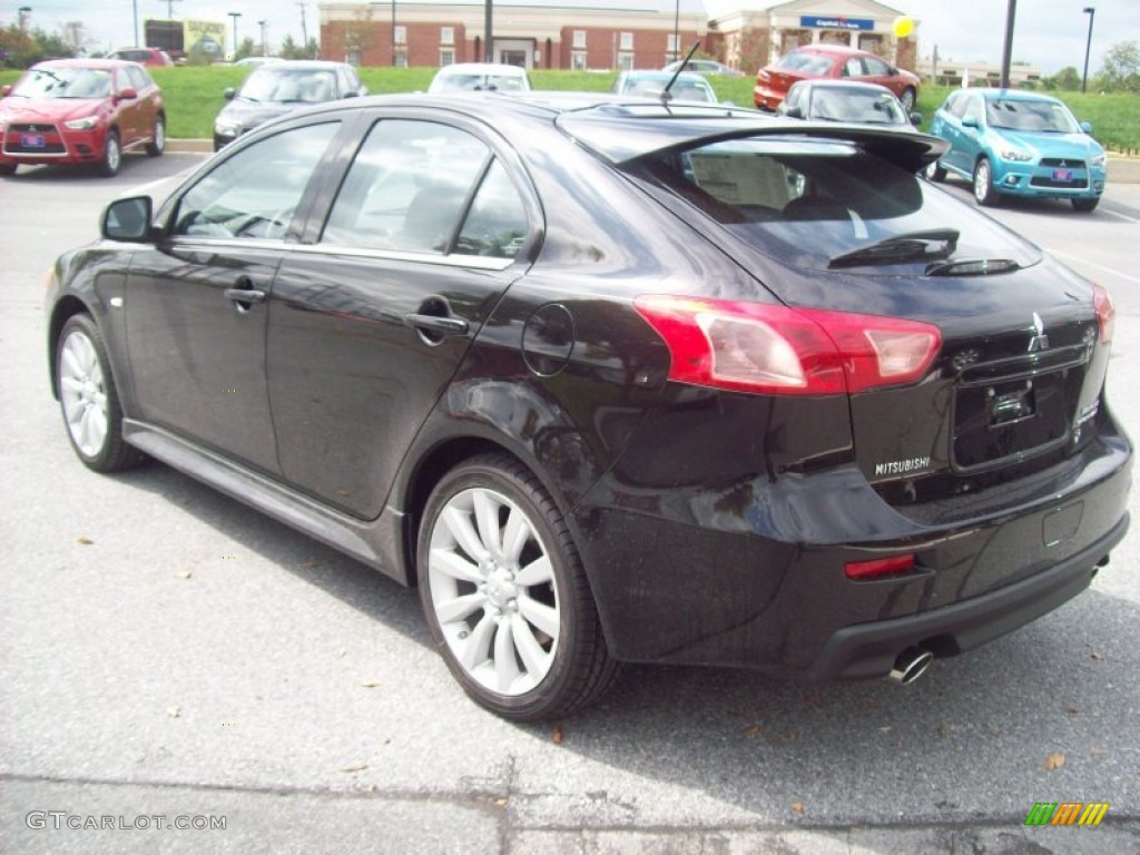 Tarmac Black Pearl 2011 Mitsubishi Lancer Sportback RALLIART AWD Exterior Photo #54542713