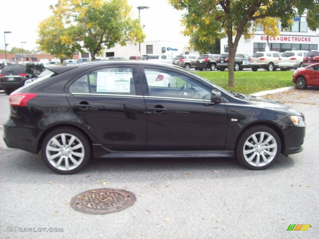 Tarmac Black Pearl 2011 Mitsubishi Lancer Sportback RALLIART AWD Exterior Photo #54542742