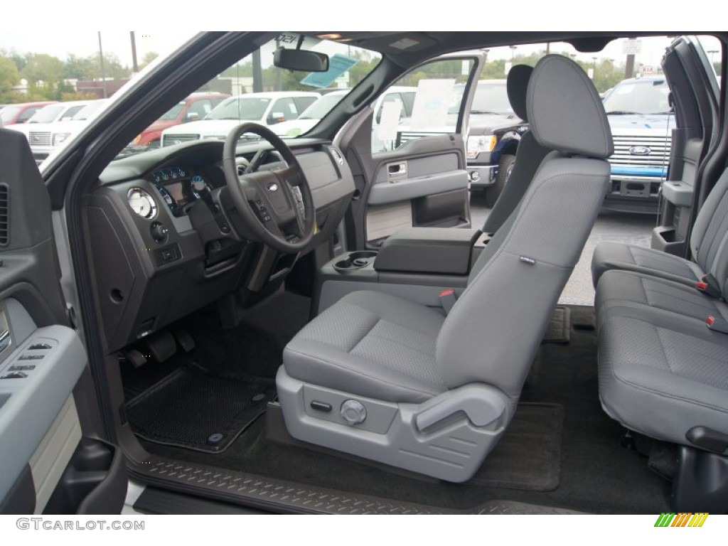 Steel Gray Interior 2011 Ford F150 XLT SuperCab Photo #54542841