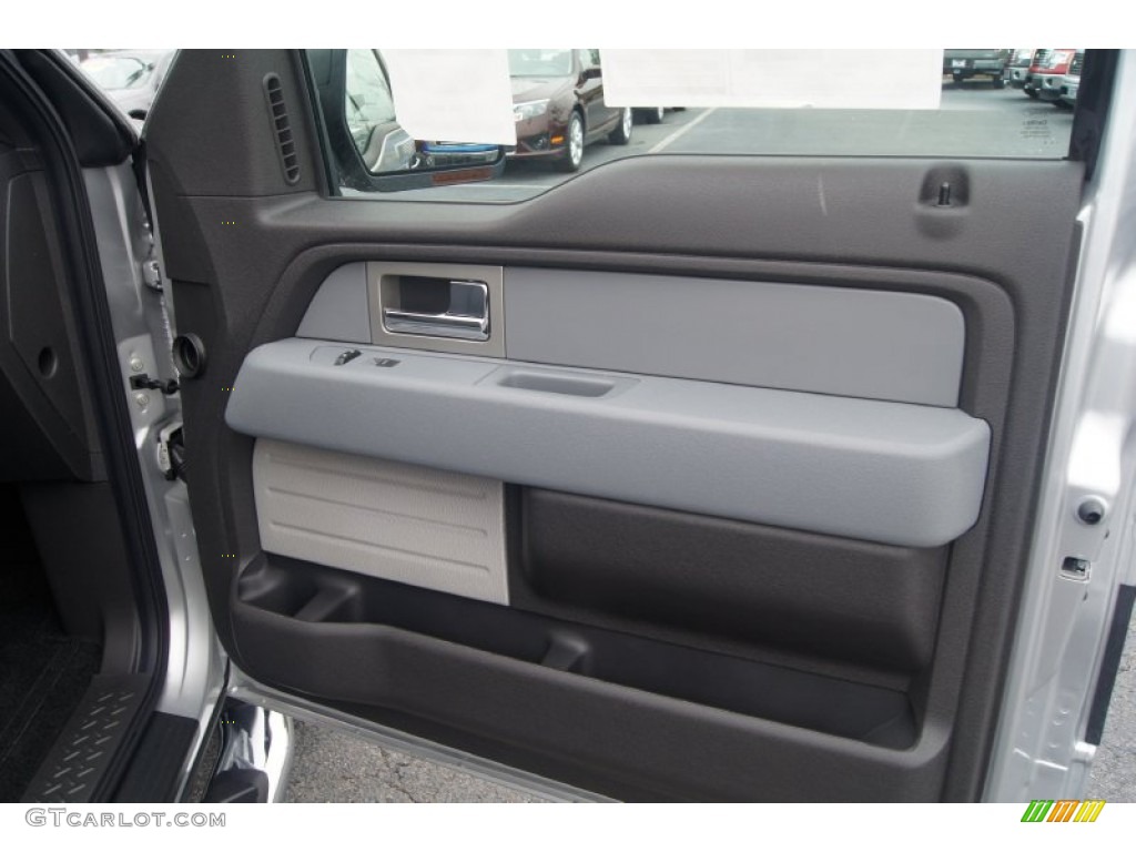 2011 Ford F150 XLT SuperCab Steel Gray Door Panel Photo #54542895