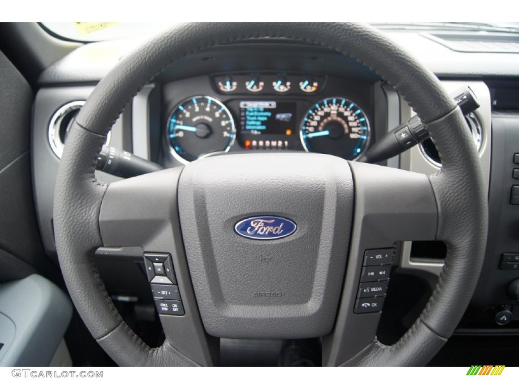 2011 F150 XLT SuperCab - Ingot Silver Metallic / Steel Gray photo #26