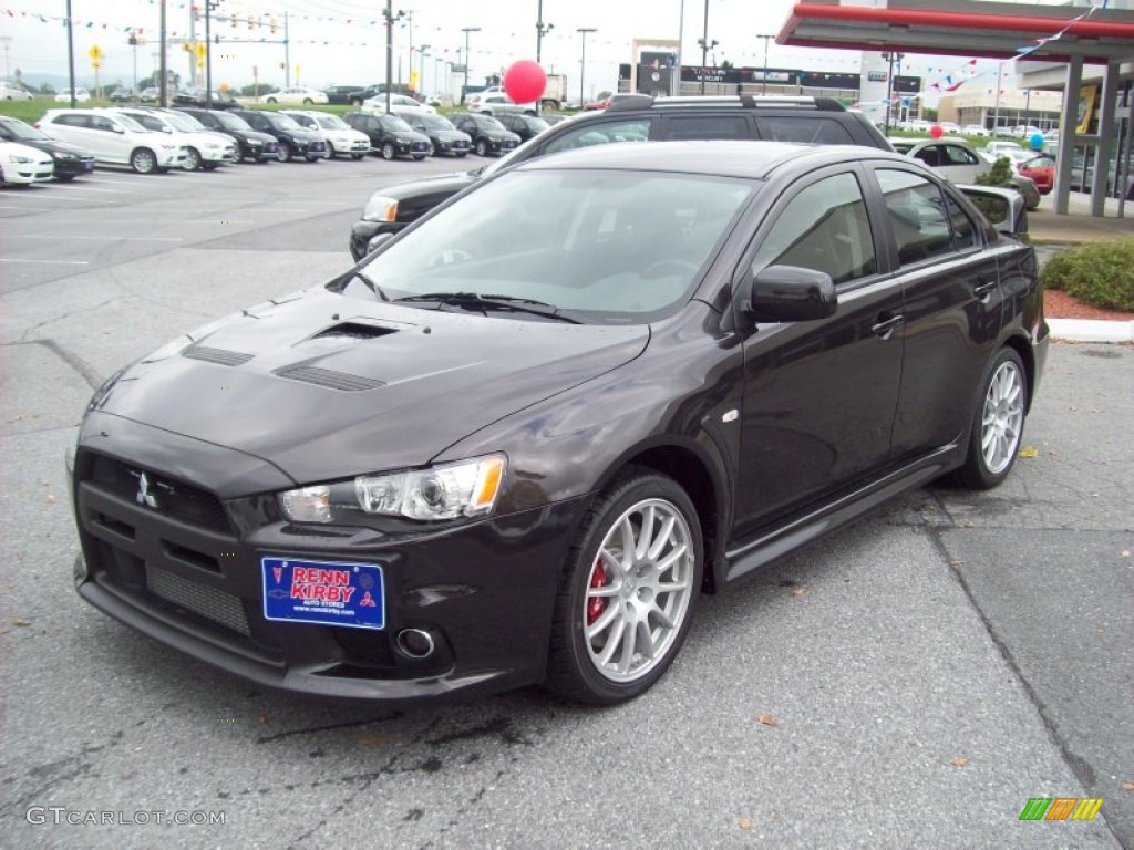 2011 Lancer Evolution GSR - Phantom Black Pearl / Black photo #1