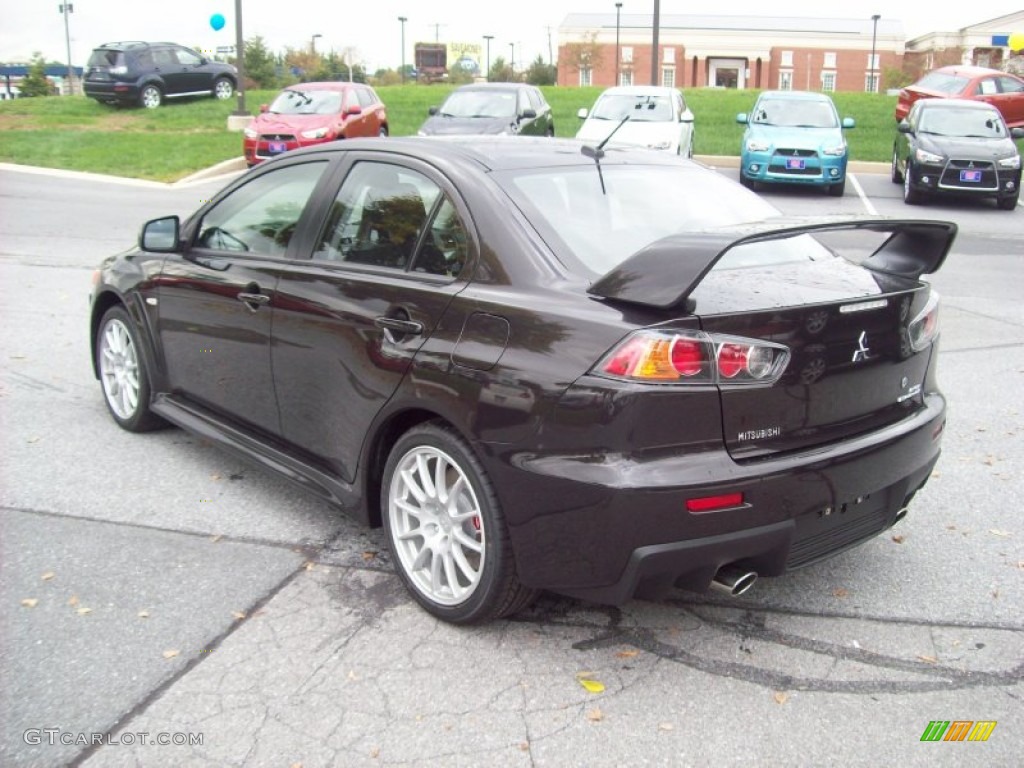 Phantom Black Pearl 2011 Mitsubishi Lancer Evolution GSR Exterior Photo #54543492