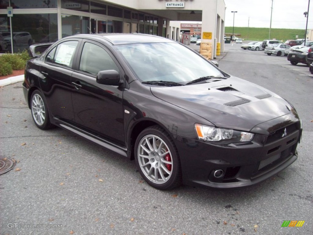 Phantom Black Pearl 2011 Mitsubishi Lancer Evolution GSR Exterior Photo #54543528