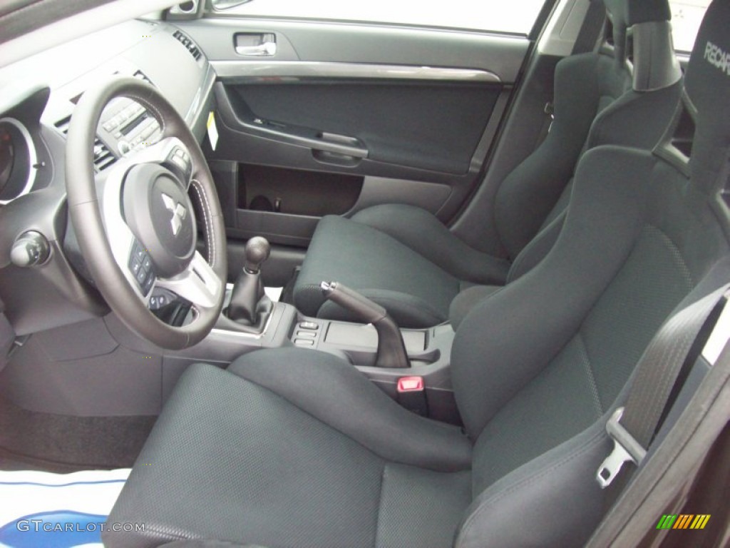 Black Interior 2011 Mitsubishi Lancer Evolution GSR Photo #54543629