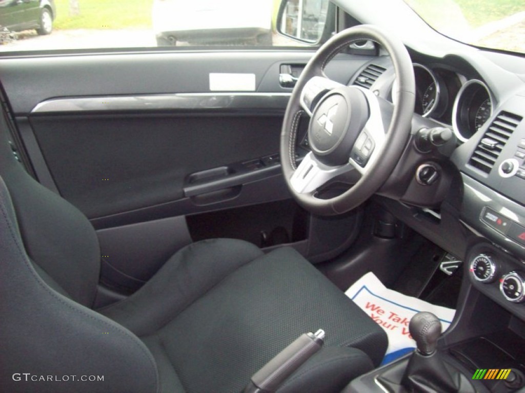 Black Interior 2011 Mitsubishi Lancer Evolution GSR Photo #54543772
