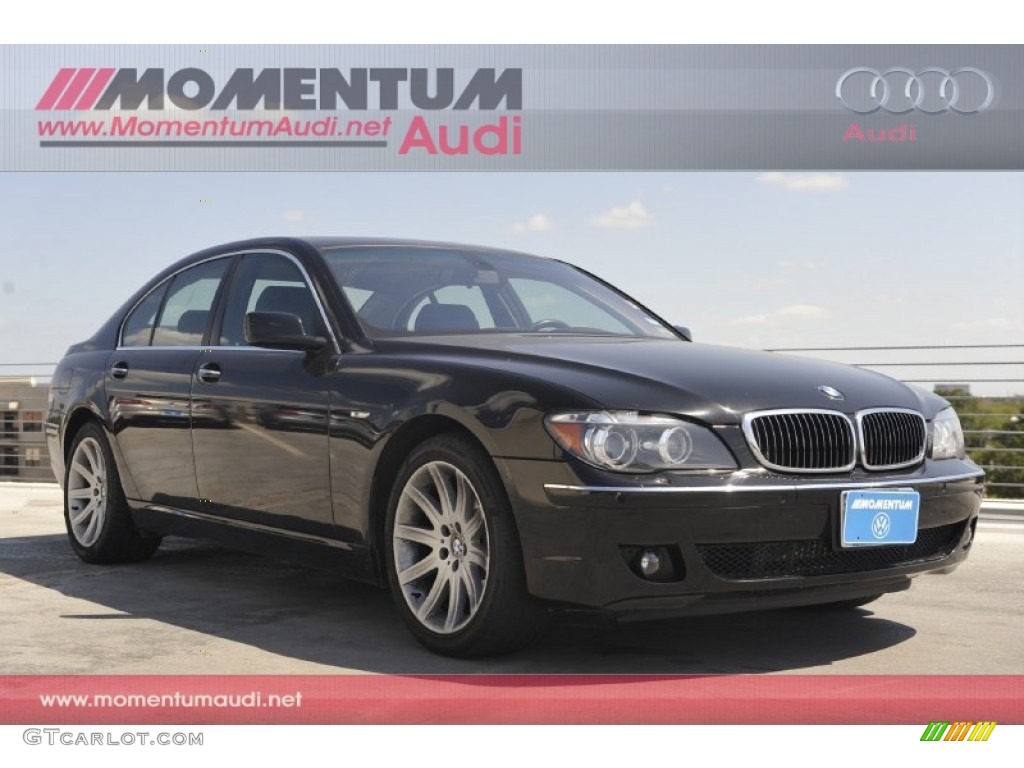 2006 7 Series 750i Sedan - Jet Black / Black/Black photo #1