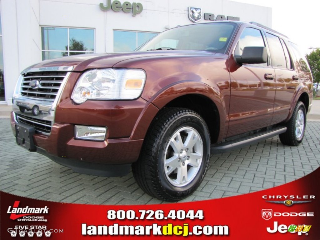 2010 Explorer XLT - Dark Copper Metallic / Camel photo #1